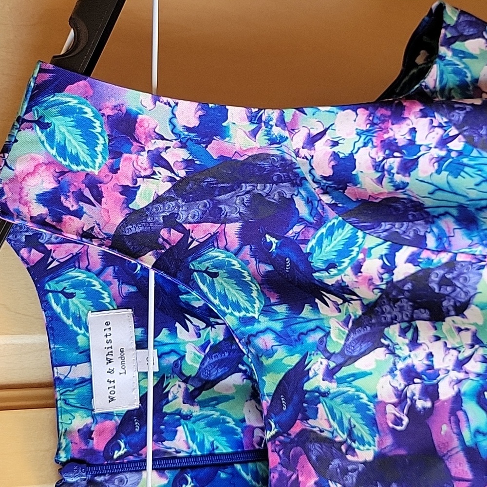 Wolf & Whistle Floral Sleeveless Dress